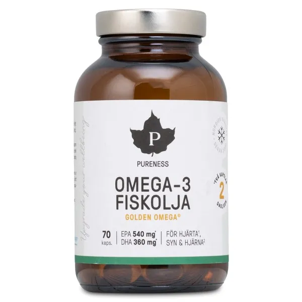 Pureness Omega-3 Fiskolja, 70 kaps