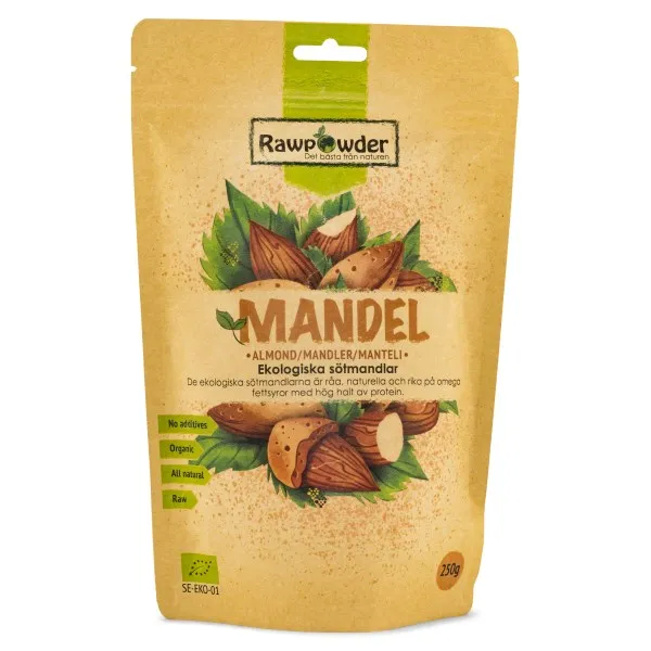 RawPowder Mandel EKO, 250 g
