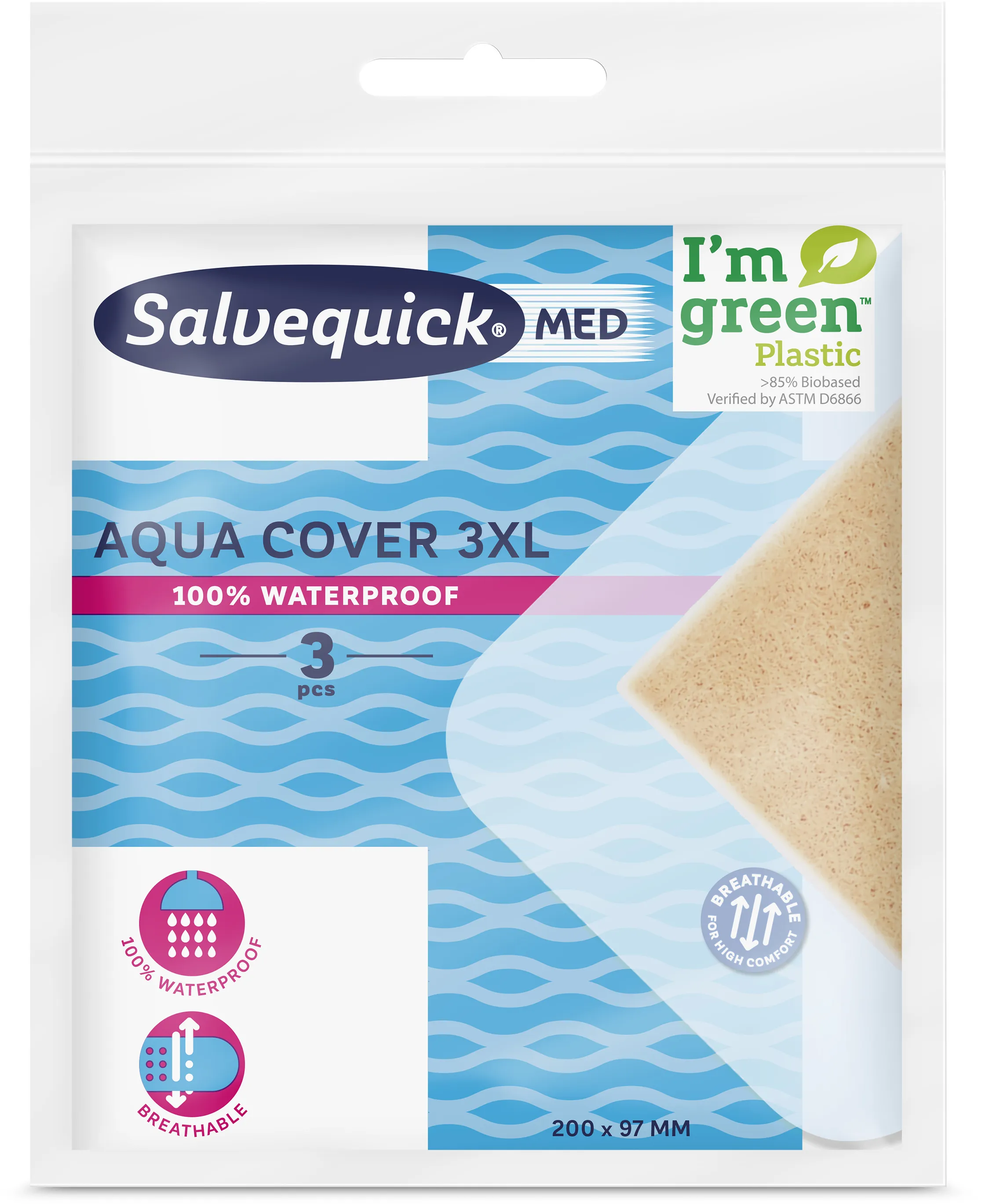 SalvequickMed Aqua Cover 3XL 3 st
