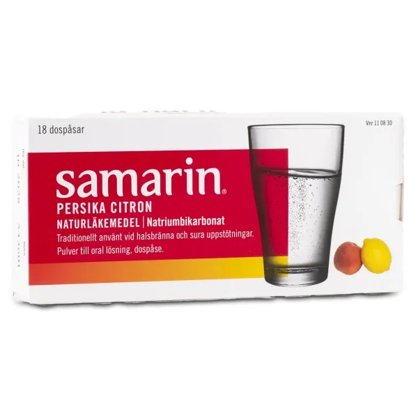 Samarin, Persika/citron, 18 pack