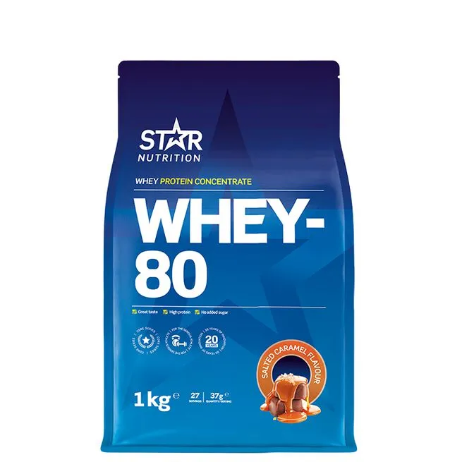Star Nutrition Whey-80 Vassleprotein Salted caramel