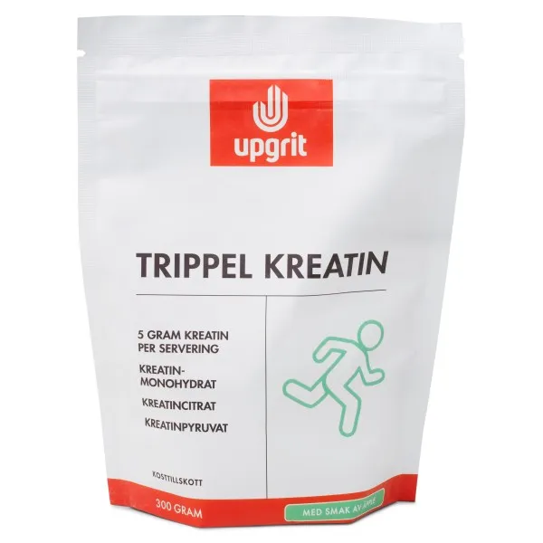 Upgrit Trippel Kreatin, Äpple, 300 g