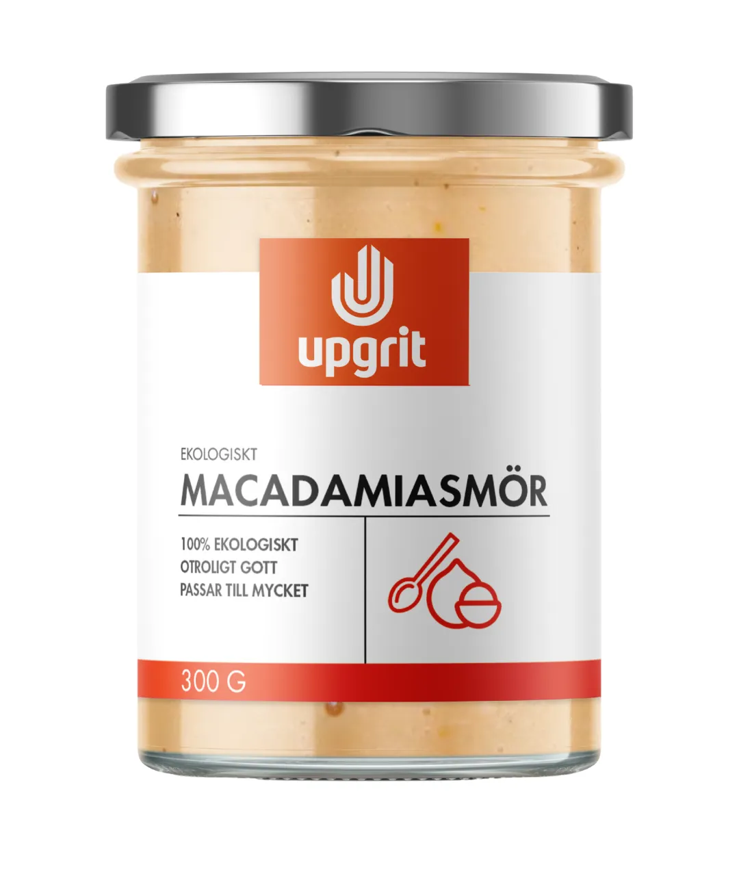 Upgrit Upgrit Macadamiasmör EKO 300 gram