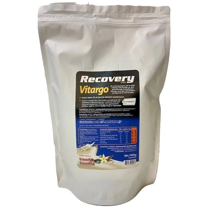 Vitargo Recovery Drink, Återhämtning