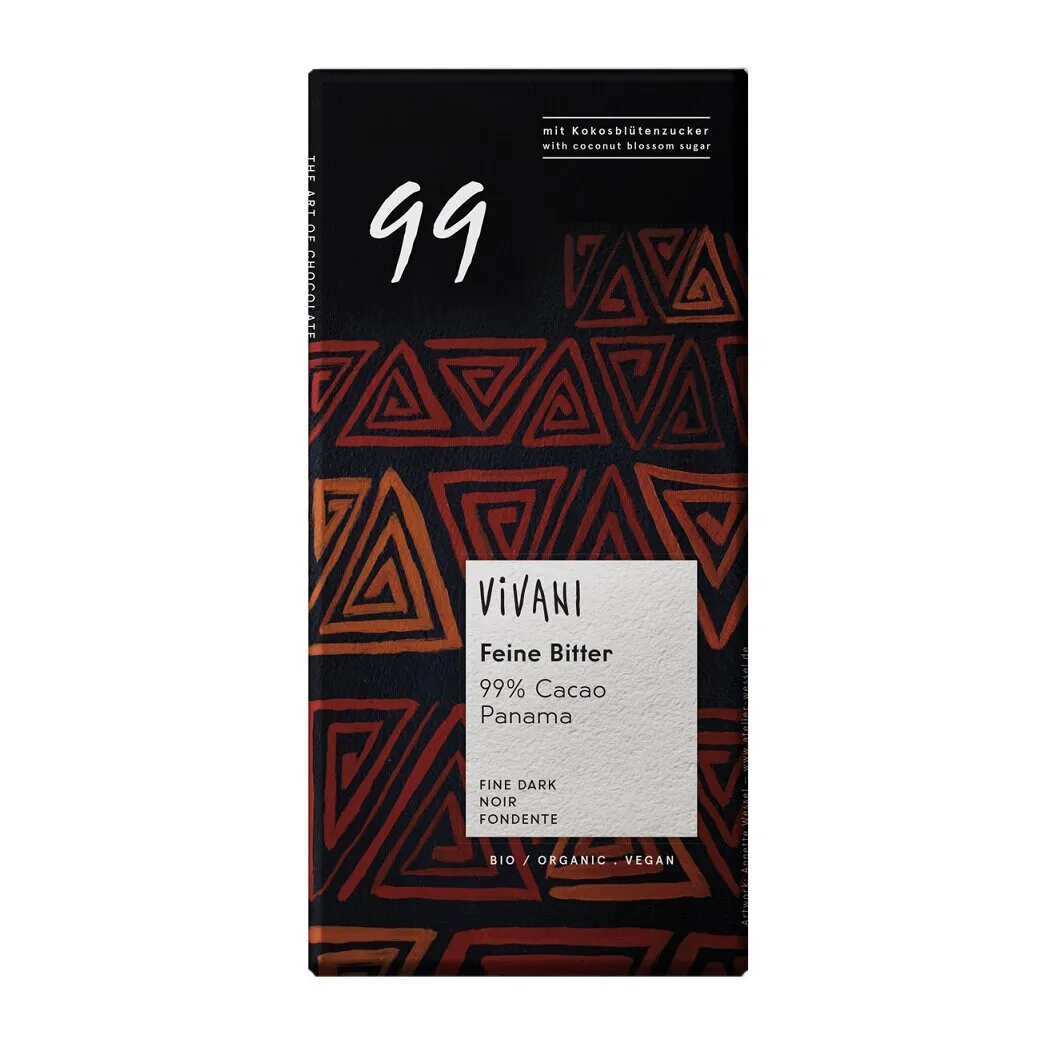 Vivani Mörk Vegansk Choklad 99%