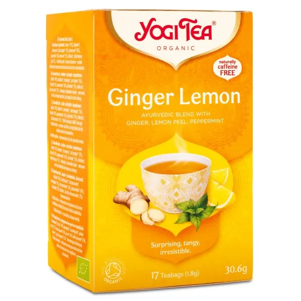 Yogi Tea Ginger Lemon, 17 påsar