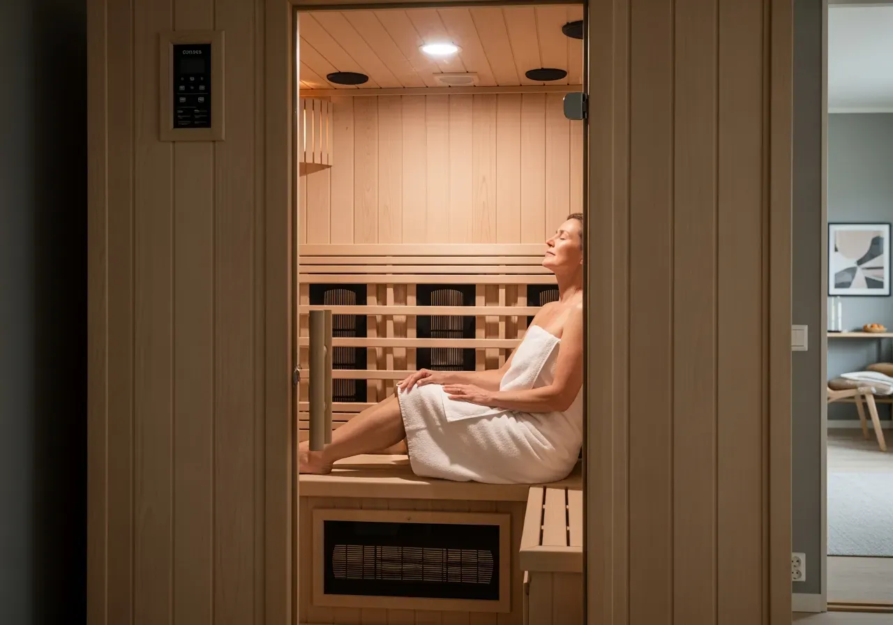 Infraröd bastu i hemmamiljö