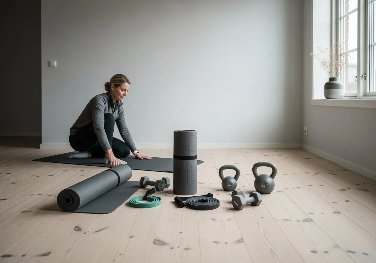 Träningsutrustning för enkla pass